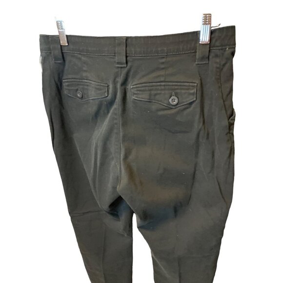 Lee Comfort Waistband Black Stretch Flat Front Pants Sz 14 - Picture 5 of 13